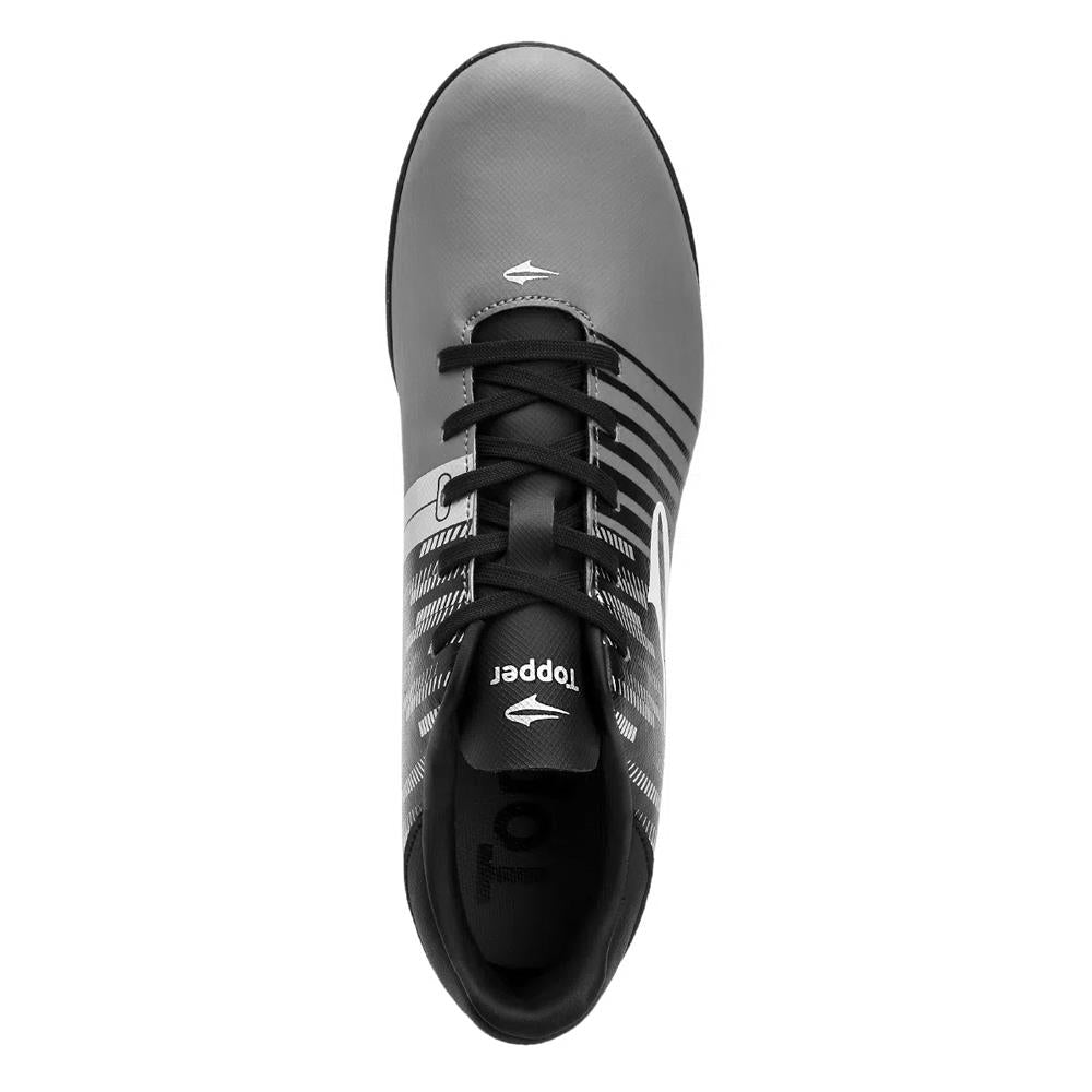 Zapato de fútbol Kaiser TF Negro/Dorado/Plata Topper